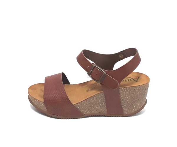 Autenti_ Sandalia bio con lazada en negro - SANDALIA