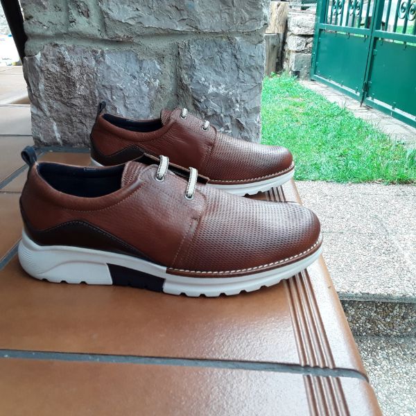 Blucher Picados Hombre Piel