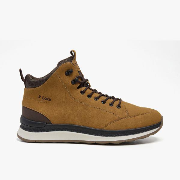 Botín Casual Cordones Melocotón Lois