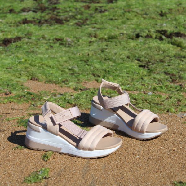 Sandalias Cuña Velcro Xti