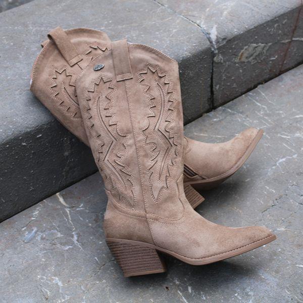Bota Cowboy Beige BBUP