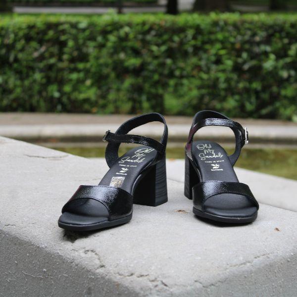Sandalias Tacón Negras Oh My Sandals 