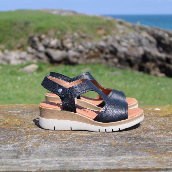 Sandalias Cuña Velcro Kamina 