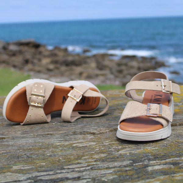 Sandalias Plataforma Piel Kamina 