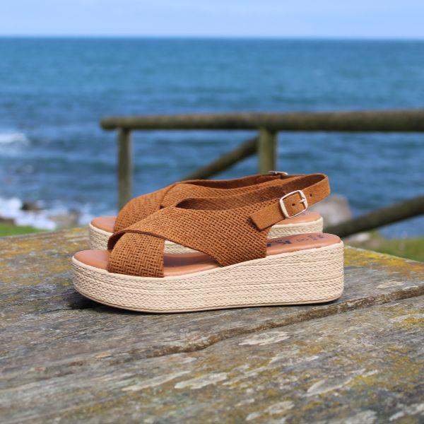 Sandalias Plataforma Piel Kamina 