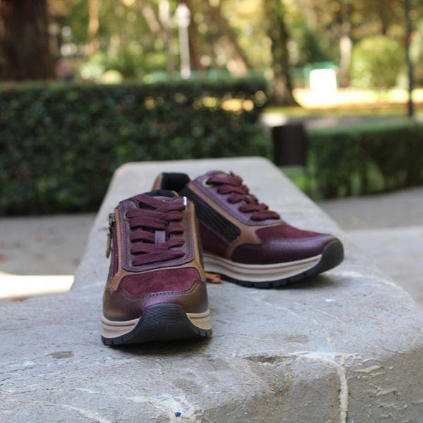 Deportivas Mujer Refresh Burdeos 