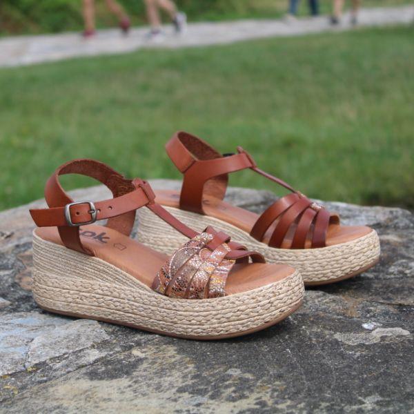 Sandalias Plataforma Estampadas Spk