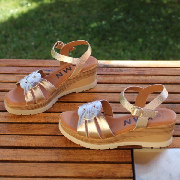 Sandalias Cuña Piel Kamina 